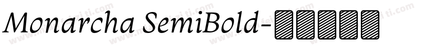 Monarcha SemiBold字体转换